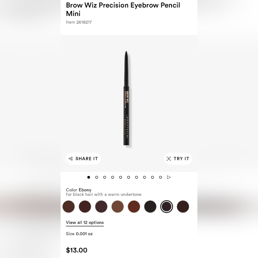 ABH Brow Wiz mini (Ebony) - Picture 2 of 7